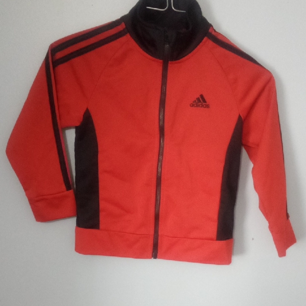 Adidas Red and Black Track Jacket